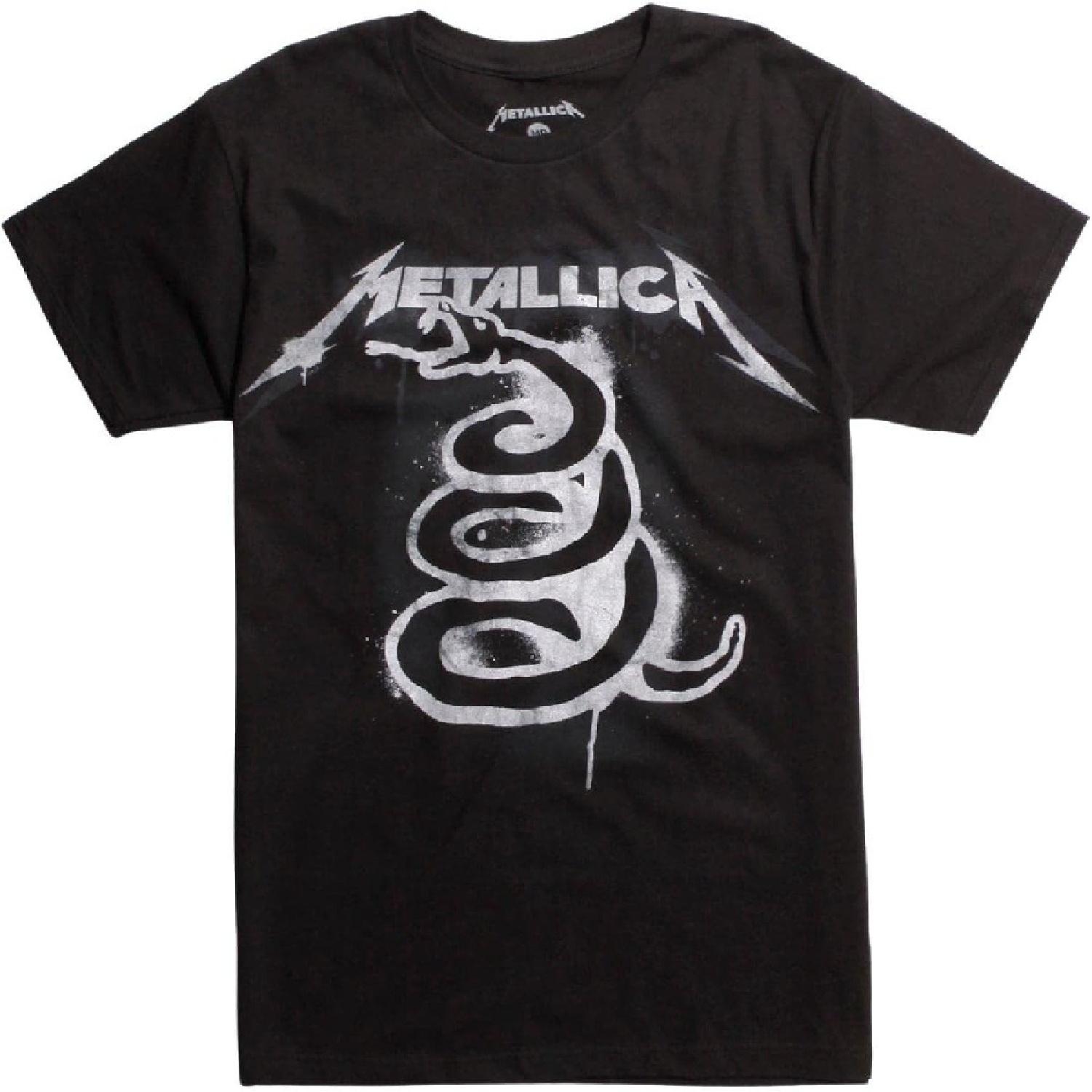 

Футболка с обложкой черного альбома Metallica XXXXXL чёрный