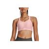 Under Armour Continuum Solid Medium Support U-Shape High-Intensity Training Sports Bra Women Underwear Pink 1372557-676