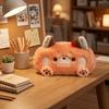 Cartoon Raccoon Pencil Case Soft Touch Stationery Storage Bag Plush Pencil Box  Gift
