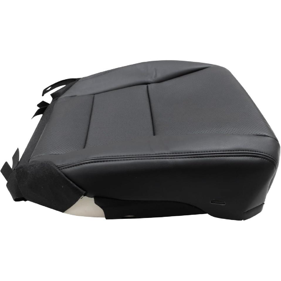 NLQR Front Passenger Side Bottom Replacement Seat Cover Microfiber Leather Black Perforated Compatible with Honda Accord Sedan 2013 2014 2015 2016