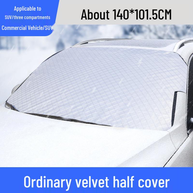Magnetic Car Windshield Snow & Sun Shade Cover for Sedans, SUVs & Trucks
