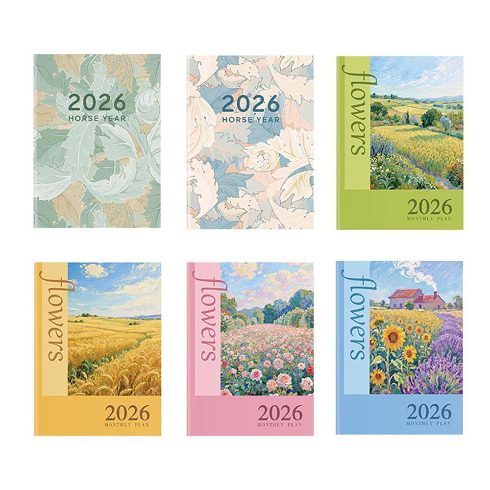 A4 A5 2026 Schedules Notebook 24 Sheets Learning Plan Planner Notebook Life Check-in Work Efficiency 2026 Calendar Planner