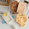 Cartoon Animal Characters Plush Album Card Holder Bus Card Bank ID Card Protective Display Sleeves Backpack Pendant Gifts