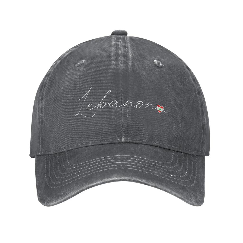 Lebanese Lebanon Flag Men Women Baseball Cap  Distressed Cotton Caps Hat Vintage Outdoor Unstructured Soft Snapback Hat