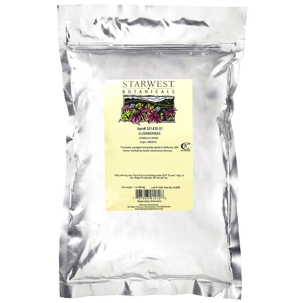 Starwest Botanicals, Holunder, 1 Pfund (453,6 g)