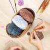 Oval Crochet Organizer Multi-functional Yarn Holder DIY Knitting Storage Basket  Handcrafted