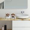 New Style Bathroom Highland Cow Three-piece Resin Handicraft Home Statue Decorative Item Accessory