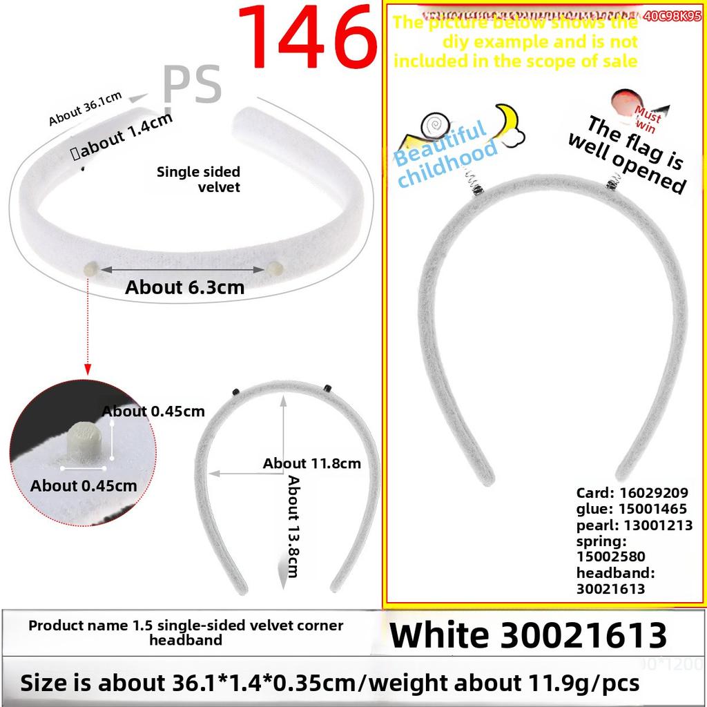 Wide Brushed Fabric Hair Band Headband Headband Hair Accessory Festival Plastic Fabric Hair Pressing Accessory