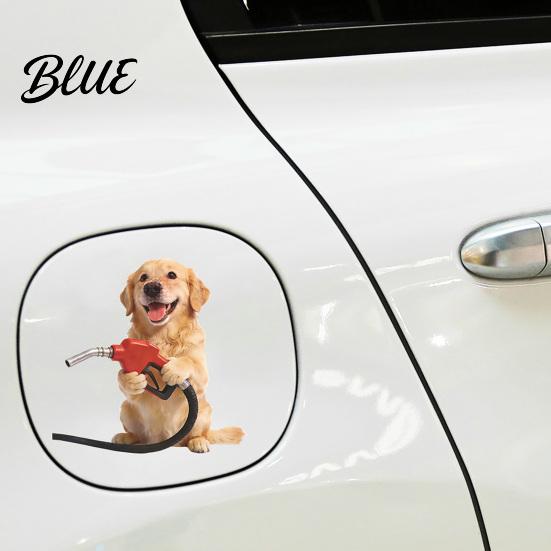 Mouse Car Sticker Fun Fuel Cap Sticker Cute Dog Cat Automotive Waterproof Self