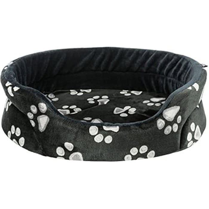 Lit - TRIXIE - Jimmy - Ovale - 45 × 35 Cm - Noir - Peluche Douce