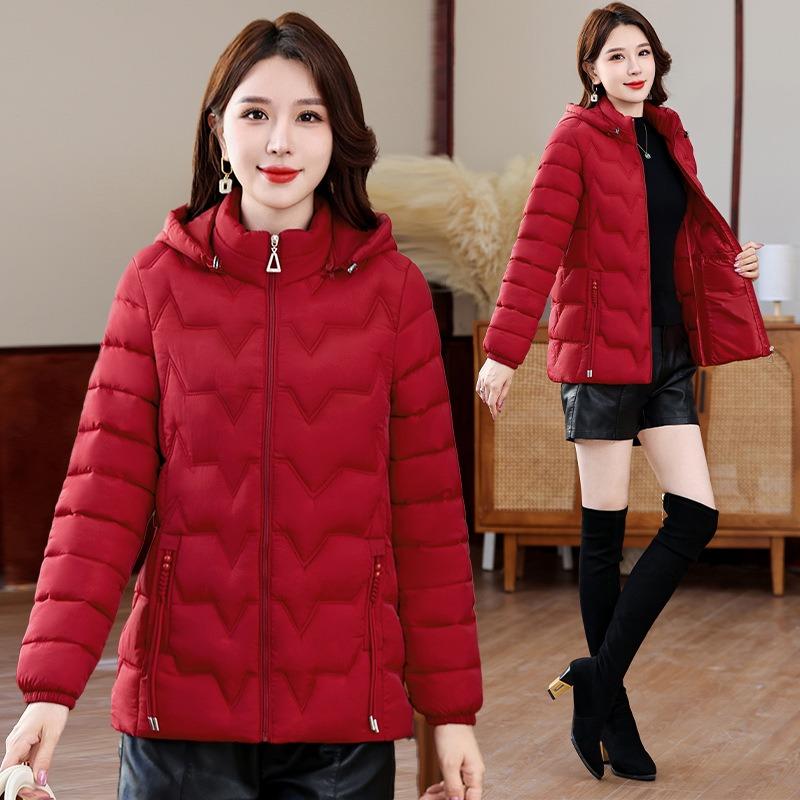 Mom winter thickened cotton-padded jacket large size medium and old women's clothing loose short cotton-padded jacket small warm cotton-padded jacket