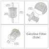 Heavy Duty Motorcycle Fuel Filter 6.5MM Plastic Metal Mixing Build Motorcycles Gasolines Filter Simple Installation