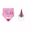 1 Set Cute Pet Caps Triangle Bibs Sequin Design Headwear Cap Hat Cat Dog Birthday Costume Pets Accessories