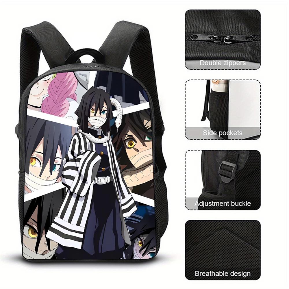Demon Slayers Backpacks for Student Women Men Travel Bag Cartoon Graphic Print Mochila Kawaii Backpack School Bag Birthday Gift