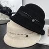 New hollow breathable quite expansion basin hat women's spring and summer light fashion elegant face small bucket hat woven sun hat