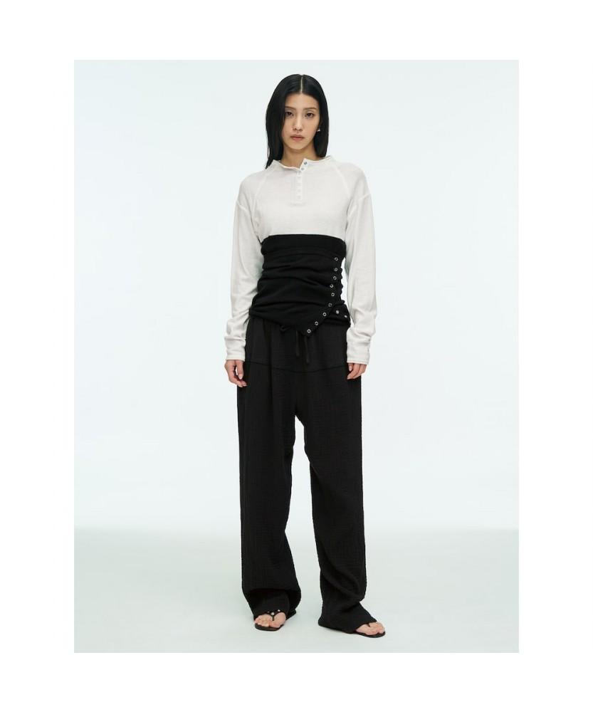 Anggae Peplum Pants Black