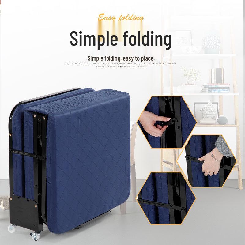 Thickened Sponge Folding Nap Bed - Portable Office, Household, or Hospital Use