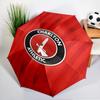 Football Charlton-Athletic Crest Automatic Folding Umbrella - 8-Rib Travel Umbrella with Auto Open/Close & Portable, Gift for Christmas, Birthdays
