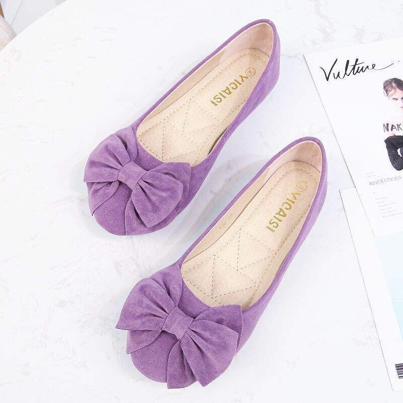 Doudou shoes ladyshoes spring and autumn shallow mouth large size maternity shoes soft sole work shoes flat sole single shoes