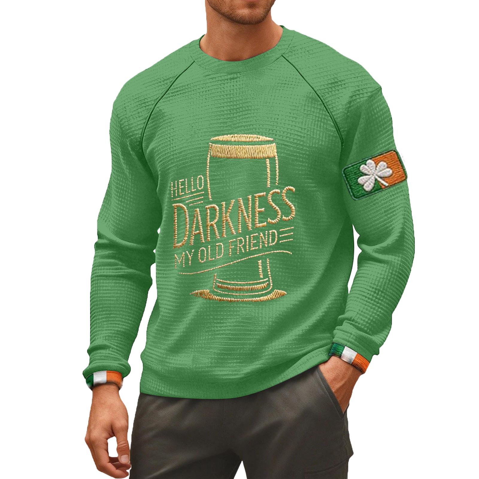 Men s Darkness My Old Friend T-Shirt Irish Beer Shirt Ireland Tee L зелёный