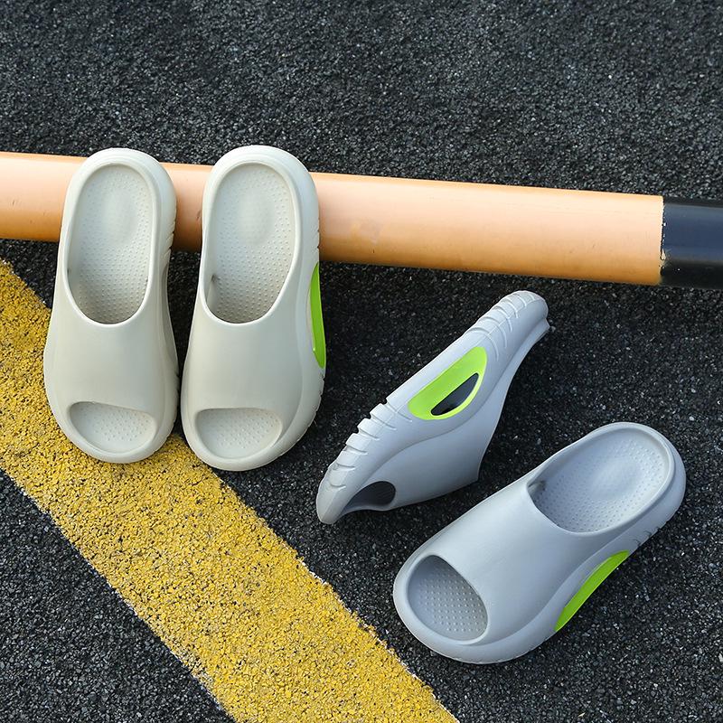 Herren Kokosnuss-Sandalen: Trendiger weicher Pantoletten-Slipper mit dicker Sohle für sommerliche Outdoor-Aktivitäten.