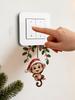 Cartoon Hanging Monkey Switch Sticker Halloween Christmas Socket Outlet Wall Decor