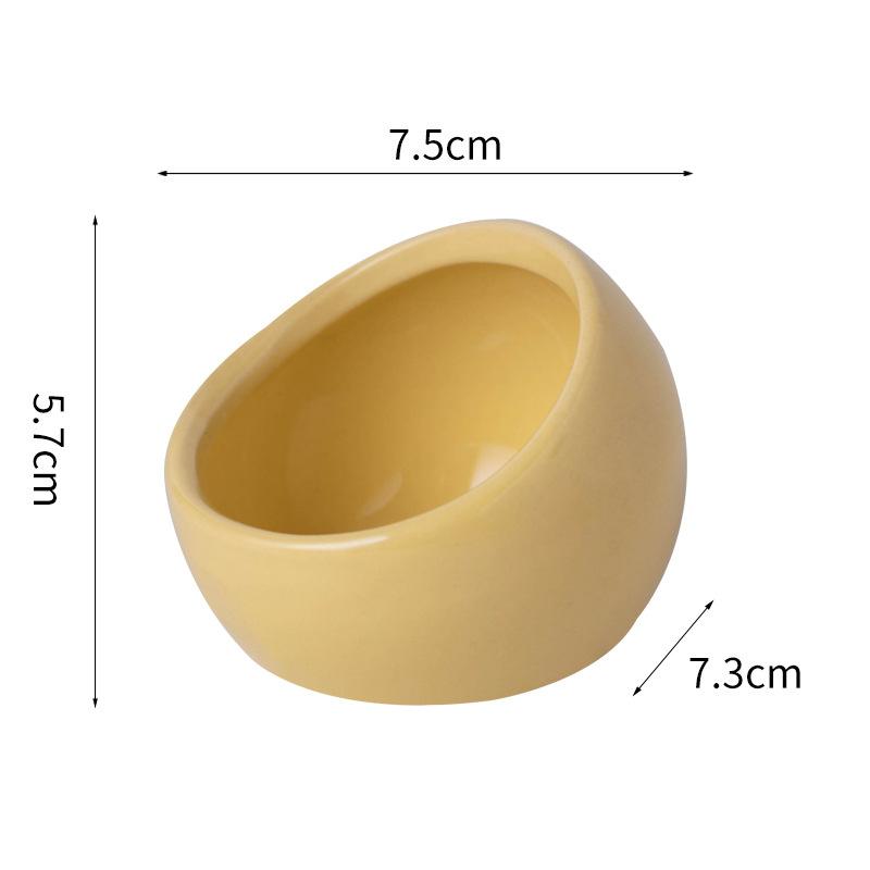 Hamster Bowl Food Dish Ceramic Small Animal Bowl Prevent Knocking Over For Food Splashing Gerbil Chinchilla Rat Ferret Hedgehog