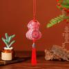 Chinese Dragon Boat Embroidered Gourd Sachet Air Freshener.