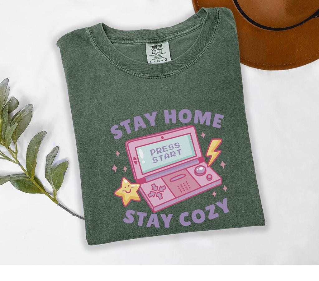 Comfort Colors Tee Gamer T-Shirt Retro Gaming Gift for Gamer Gamer Girl Fashion Coziness In Gaming Nerd Gift Idea