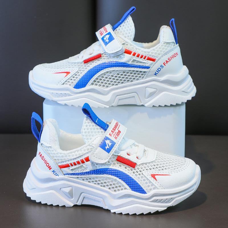 Boys Summer Net Shoes 2025 New Children's Mesh Breathable Dad Shoes Ultra-light Soft Sole Girls Sports Shoes