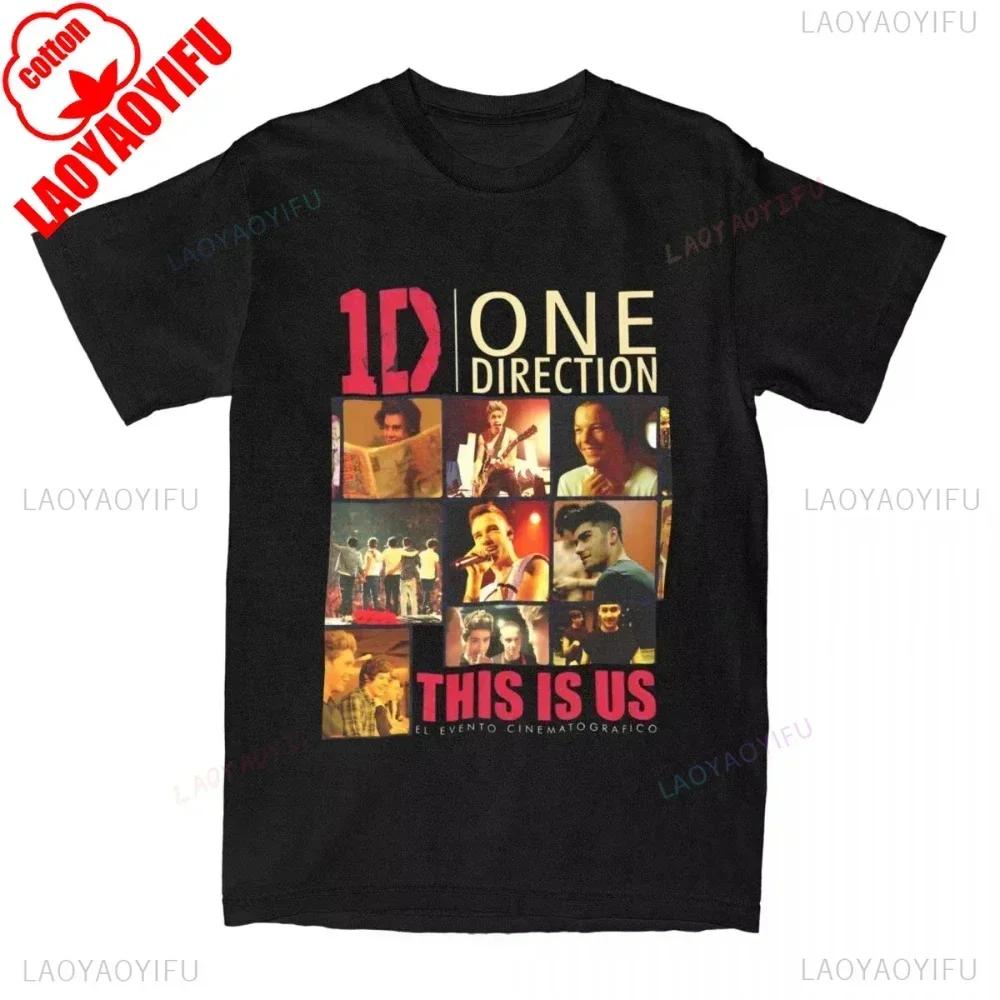 One Directions Women Print T-Shirts Rapper Short Sleeve T Shirt Hip Hop Vintage Singer Tops Summer Cotton Unisex Tees Clothing
