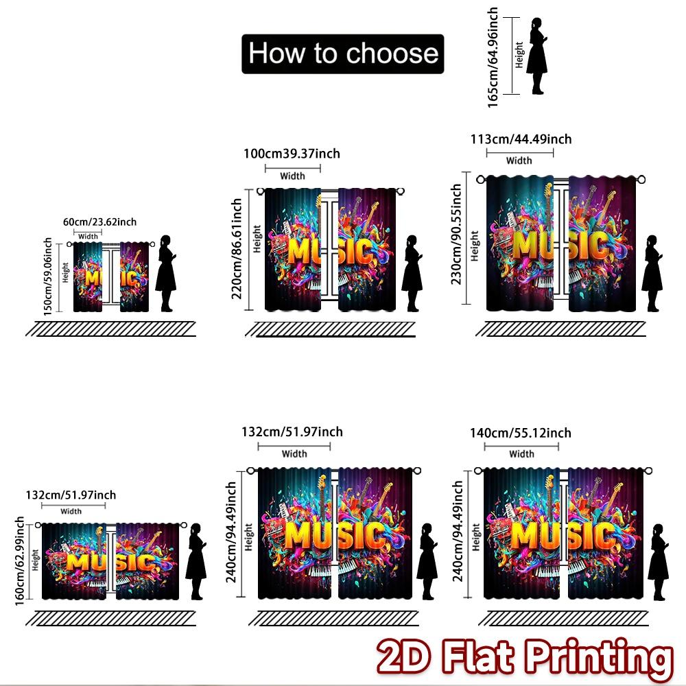 2D flat Photography Backdrop Photography Backdrop Colorful Musical Explosion 100% Polyester Party Decorations Perfect for