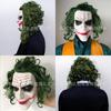 Dark Knight Batman Joker Latex Mask Wig Halloween Horror Prop