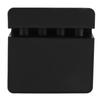 Food Grade Silicone Rack Spoon Spatula Utensils Rest Holder Organizer Kitchen Tool Black