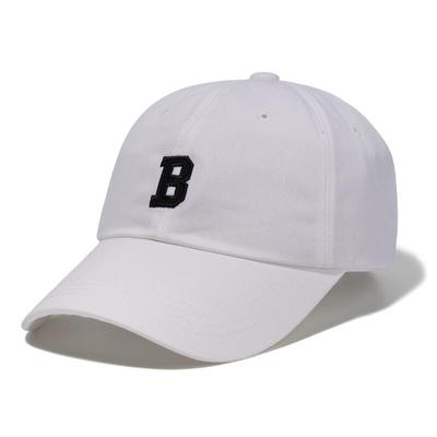 Non-Logo Curve Cap - White