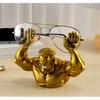Funny Muscle Man Desktop Organizer Stand Holder for Glasses Phone Cigar Pen Home Living Room Desk Decor