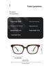 Korean Style Retro Black Acetate Prescription Eyeglass Frames