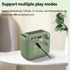 Mini Pocket Bluetooth Speaker LED Display FM Radio Lossless Internal External Recording Wireless Music Box Soundbar Timed off