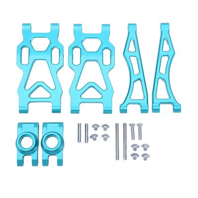 RC Swing Arm Kit Aluminum Alloy Rear Lower Upper Suspension Arm with Rear Axle Cup Upgrade Parts