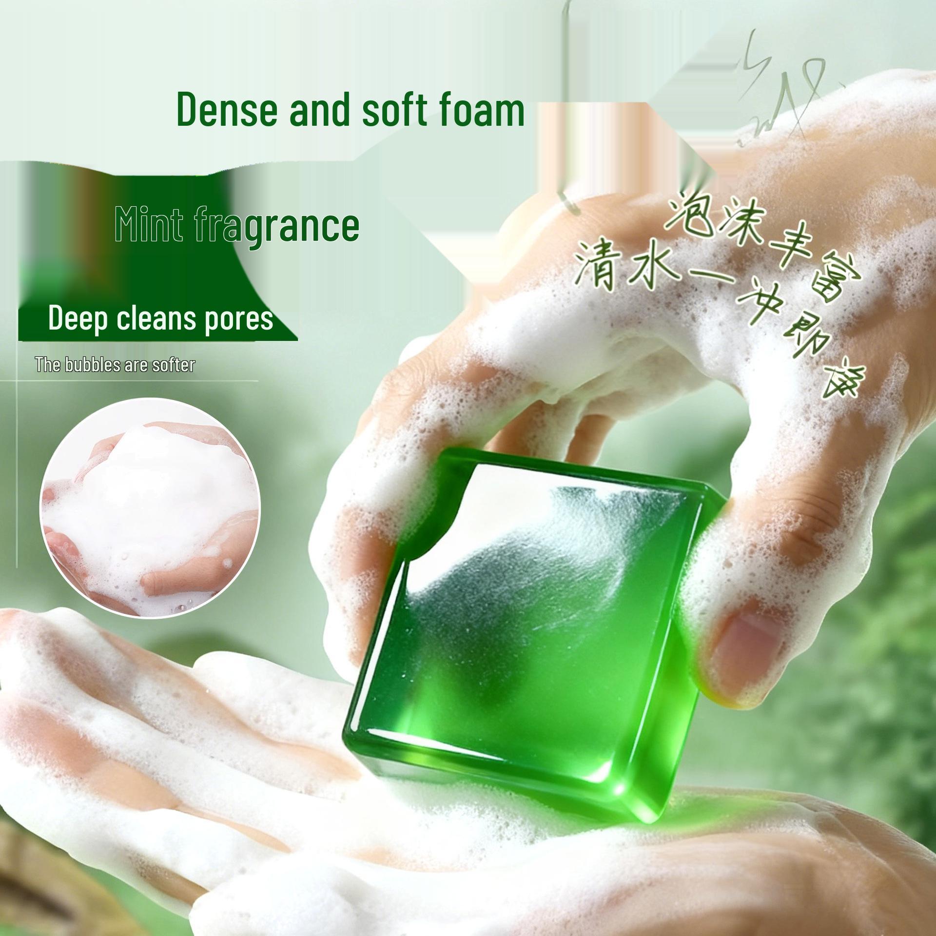 Освежающий Мятный Цветок Мыло Травяное от Зуда - Ручная Работа, Увлажняющее, Питательное, Очищающее.