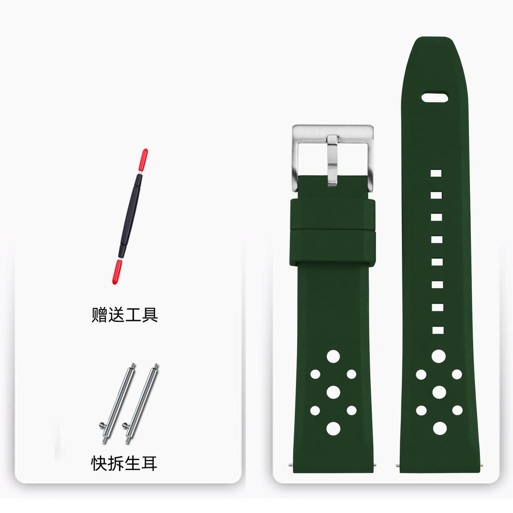20mm 22mm Silicone Rubber Watch Strap for Omega Casio Seiko IWC Watchband Diving Waterproof Sport Bracelet Watch Wristband