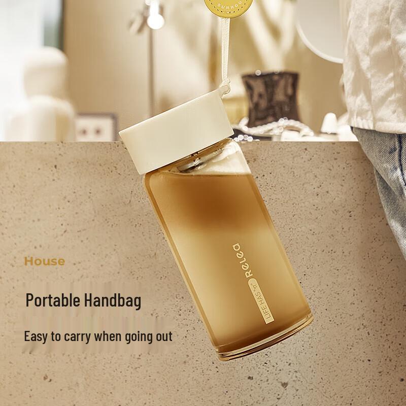 Heat-Resistant Glass Tea Infuser Mug