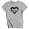 Retro Gulfport Mississippi Skyline Herz Abgenutztes T-Shirt