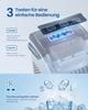 SONGMICS Ice Machine, Self-Cleaning Cube Machine, 9 Cubes in 6 Minutes in 2 Sizes, 12 kg in 24 Hours, Portable, Home, Kitchen, Office, Parties