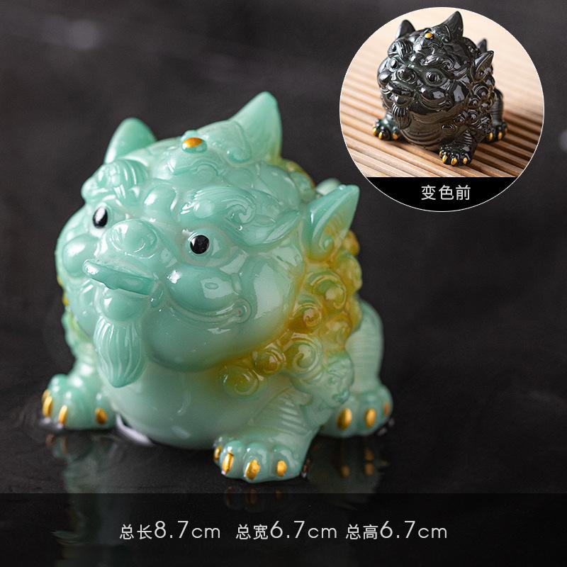Pixiu-Color Changing Tea Pet Decoration  Can Nourish Times  Bring Fortune  Play Tea Ceremony  Kung Fu Tea Set Decoration  Boutiq