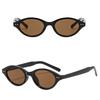 Fashionable Women's Small Oval Sunglasses UV Resistant Unisex for Party Beach Travel Riding