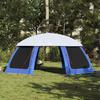 Pool Tent with Removable Rain Fly and Mesh Walls Azure Blue 690 x 690 cm