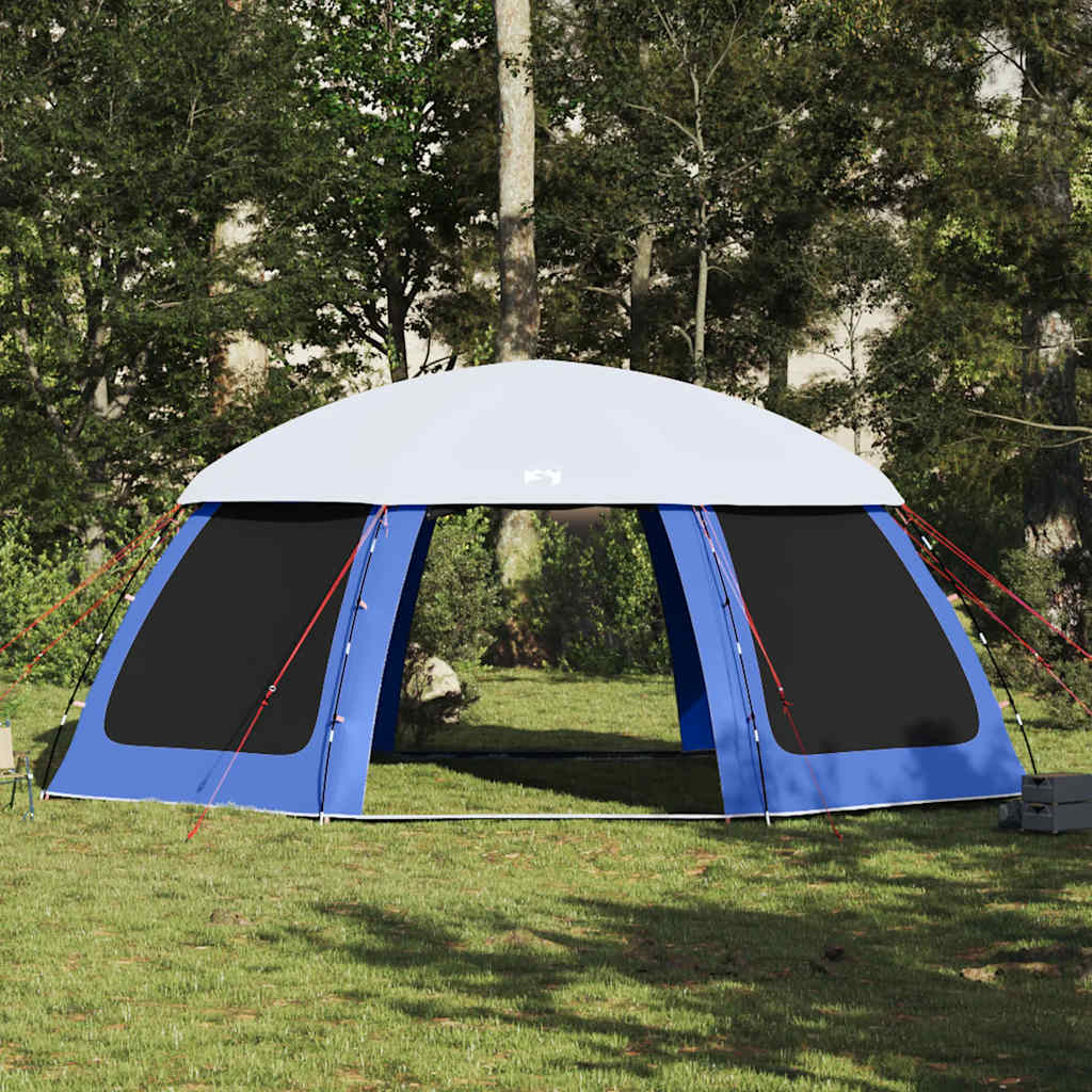 Pool Tent with Removable Rain Fly and Mesh Walls Azure Blue 690 x 690 cm