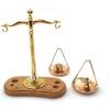 Leadigol Miniature Metal Vintage Balance Scale, 5.2x4.2x2cm Mini Balance Justice Law Scale Figurine, 1: 12 Scale Mini Simulation Justice Scale Model