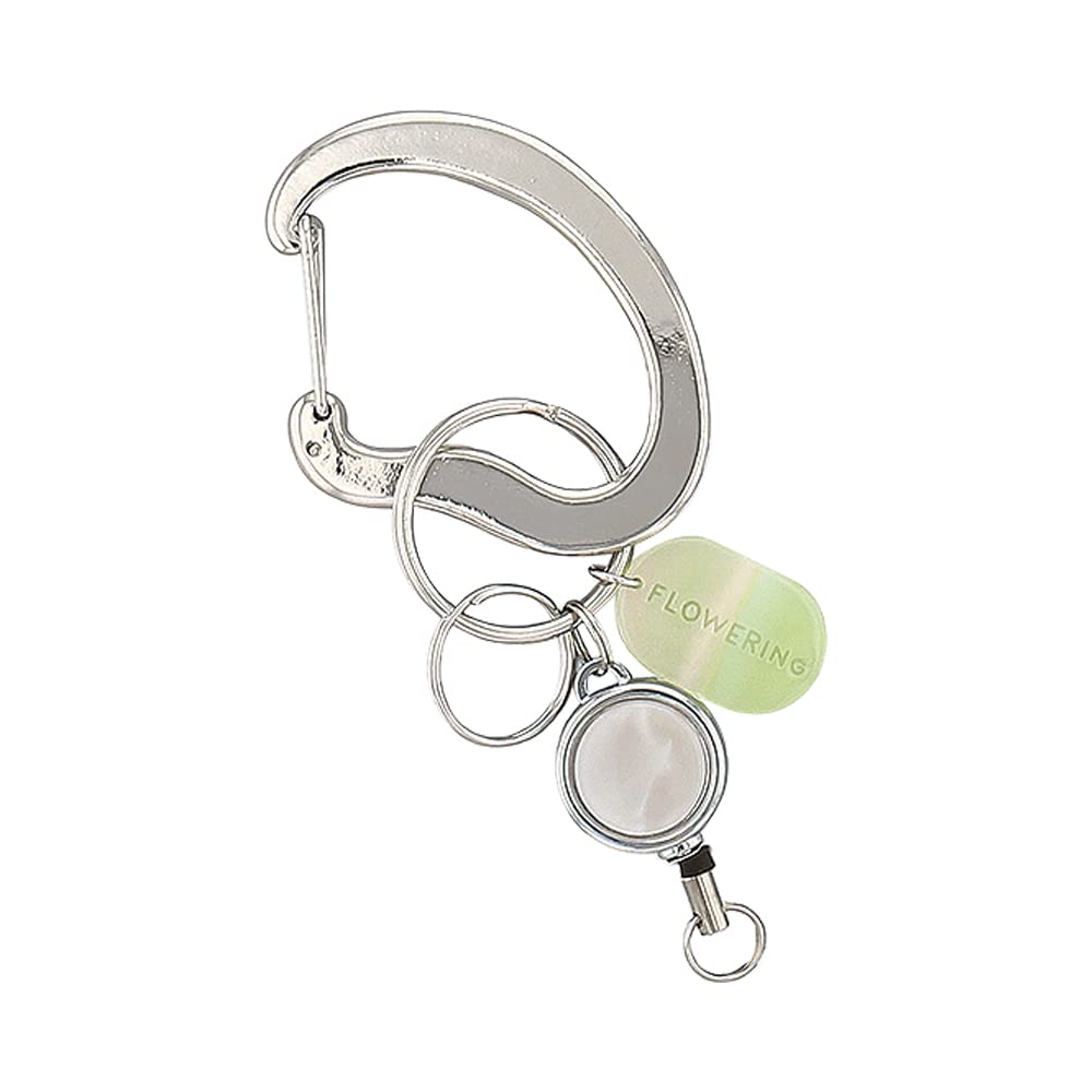 

Carabiner Metal [FLOWERING] (with reel) GKH0006-SV (Silver)